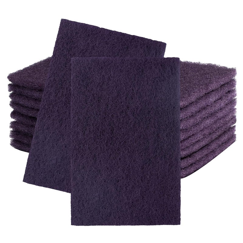 SANDPROX Scuff Pad 6” x 9” Purple 600 Grit Scuff Pads for Paint Prep, Pack of 10,Automotive Abrasive Pads for Scuffing,Sanding,Scouring,Surface Adhesion Preparation - Image 1